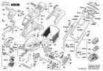 Bosch 3 600 HA4 401 Rotak 36-37 Li R Lawnmower 36 V / Eu Spare Parts